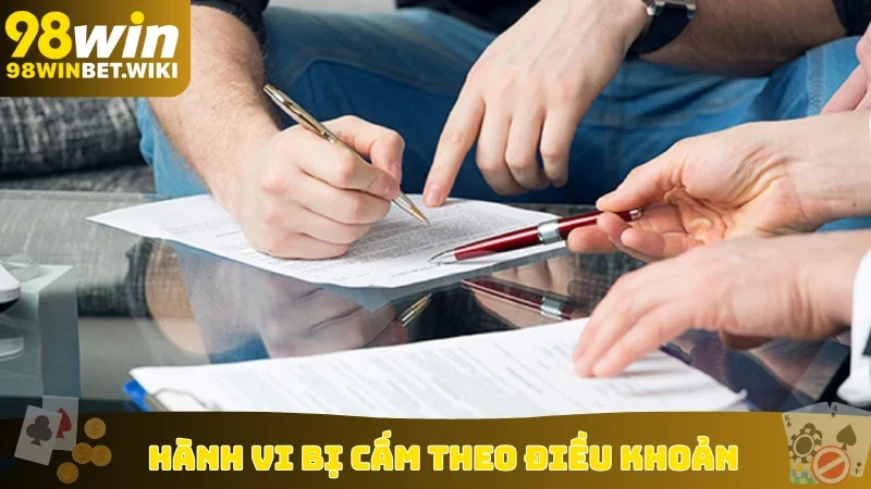 Hành vi bị cấm theo điều khoản